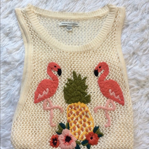 American Eagle Flamingo Summer Tank - Picture 4 of 4